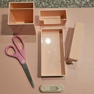 7 pc. Desk Accessory Kit, Pink